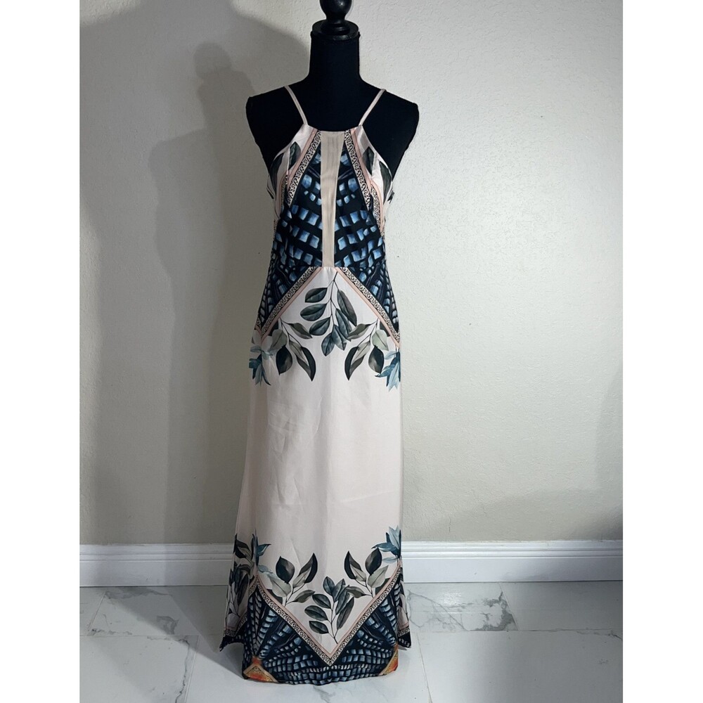 ChicMe Women Maxi Dress Size M Floral Print Sleeveless Spaghetti Strap Boho